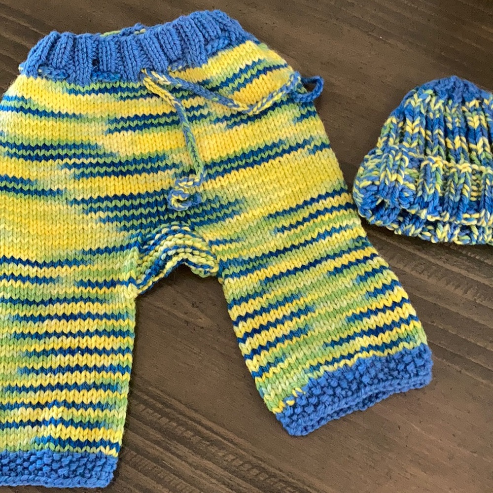 Brand new handmade baby wool longies